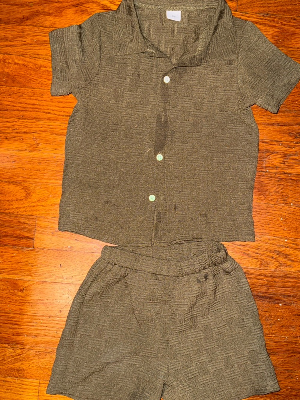 Olive Green Short Set